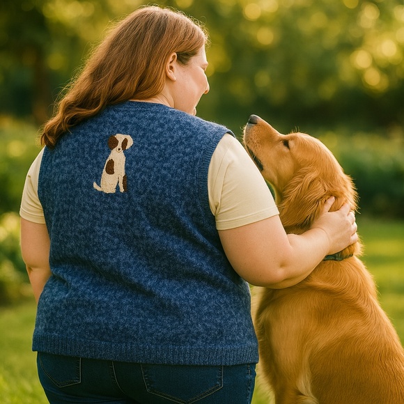 BOBBIE BROOKS KNITTED VEST (D0GS)  22W/24W (PLUS SIZE 2-3X) - Picture 2 of 7
